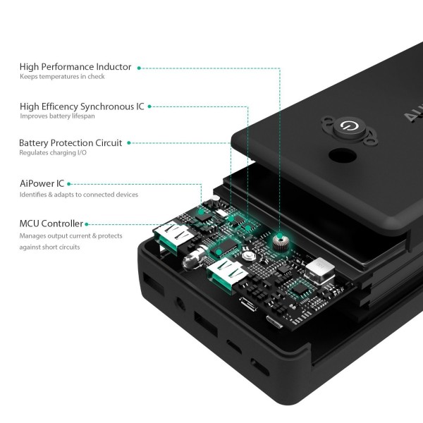 Aukey PB-N39 30000 mAh Powerbank — ürün görseli 4