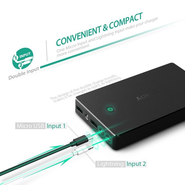 Aukey PB-N36 20000 mAh Powerbank — ürün görseli 3