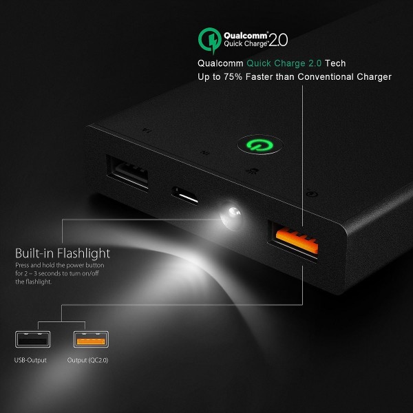 Aukey PB-T3 16000 mAh Powerbank — ürün görseli 8