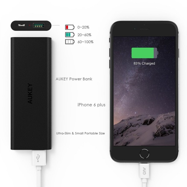 Aukey PB-N26 3600 mAh Powerbank — ürün görseli 10