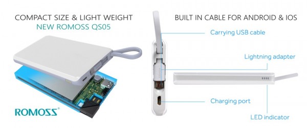 Romoss QS05 5000 mAh Powerbank — ürün görseli 7