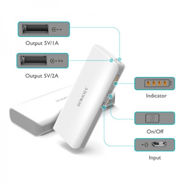 Romoss Sense 4 10400 mAh Powerbank — ürün görseli 8