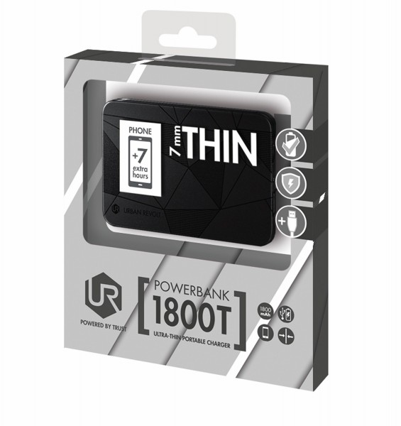 Trust Urban Revolt Ultra-Thin 1800T 1800 mAh Powerbank (20253) — ürün görseli 10