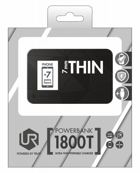 Trust Urban Revolt Ultra-Thin 1800T 1800 mAh Powerbank (20253) — ürün görseli 9