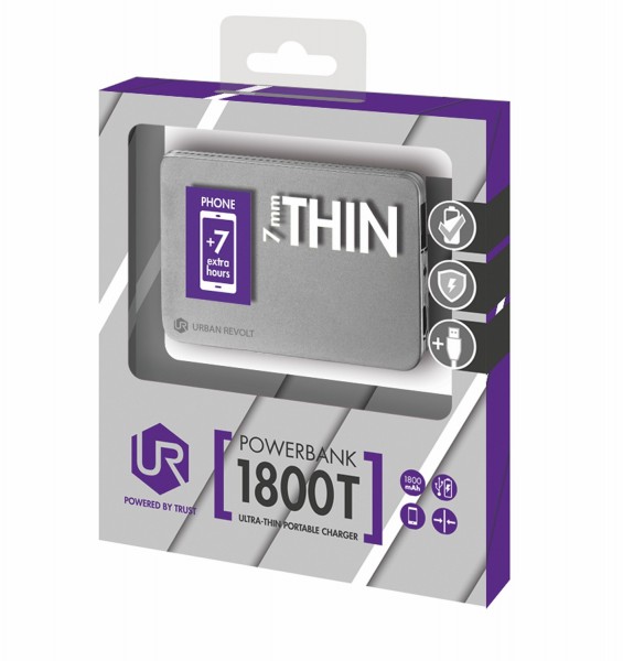 Trust Urban Revolt Ultra-Thin 1800T 1800 mAh Powerbank (20253) — ürün görseli 17