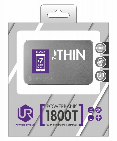 Trust Urban Revolt Ultra-Thin 1800T 1800 mAh Powerbank (20253) — ürün görseli 16