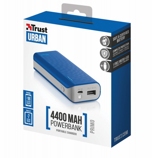 Trust Urban Primo 4400 4400 mAh Powerbank (21224) — ürün görseli 5