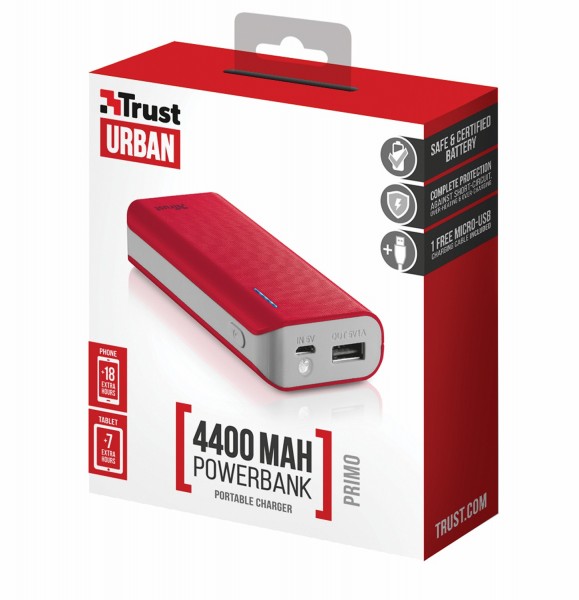 Trust Urban Primo 4400 4400 mAh Powerbank (21224) — ürün görseli 9