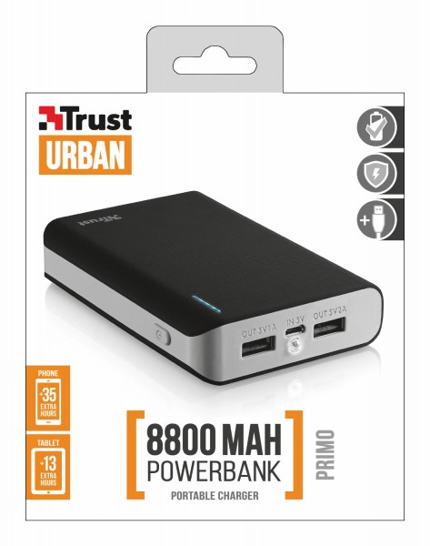Trust Urban Primo 8800 8800 mAh Powerbank (21227) — ürün görseli 5