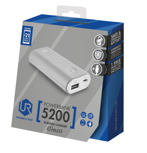 Trust Urban Revolt Cinco 5200 5200 mAh Powerbank (20509) — ürün görseli 14
