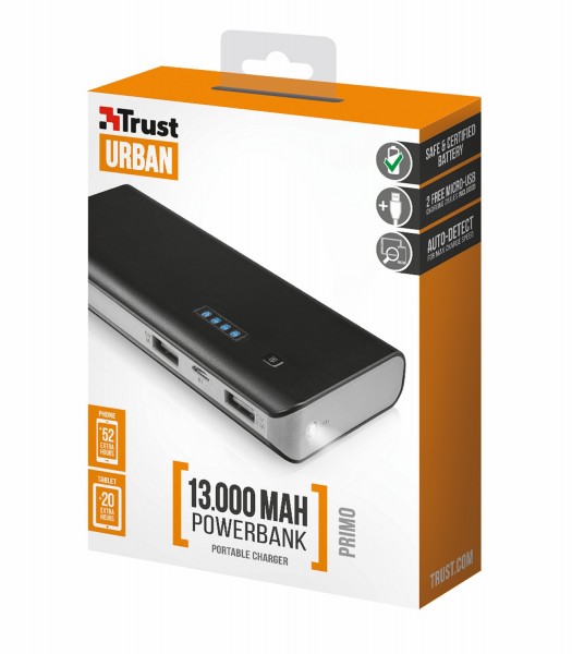 Trust Urban Primo 13000 13000 mAh Powerbank (21689) — ürün görseli 7