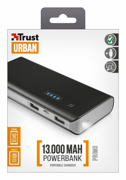 Trust Urban Primo 13000 13000 mAh Powerbank (21689) — ürün görseli 8