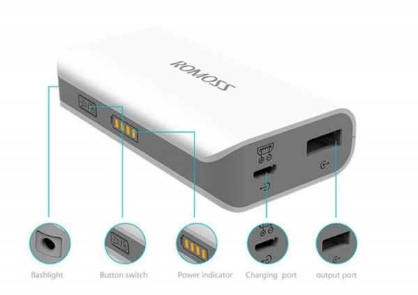 Romoss Sense 2S 5000 mAh Powerbank — ürün görseli 3