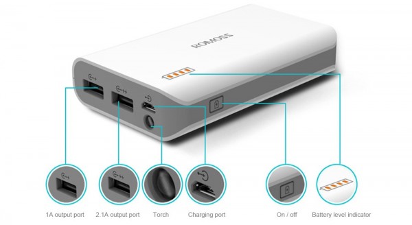 Romoss Sense 3S 10000 mAh Powerbank — ürün görseli 5