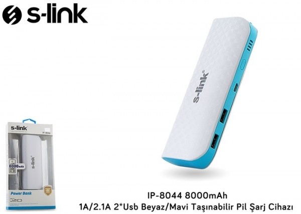 S-link IP-8044 8000 mAh Powerbank — ürün görseli 9
