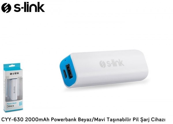S-link CYY-630 2000 mAh Powerbank — ürün görseli 4