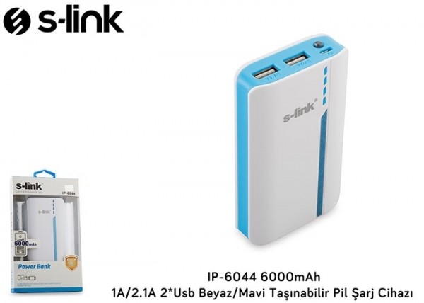 S-link IP-6044 6000 mAh Powerbank — ürün görseli 7