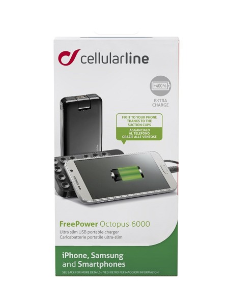 CellularLine FreePower Octopus 6000 6000 mAh Powerbank (FREEPOCTOP6000K) — ürün görseli 4