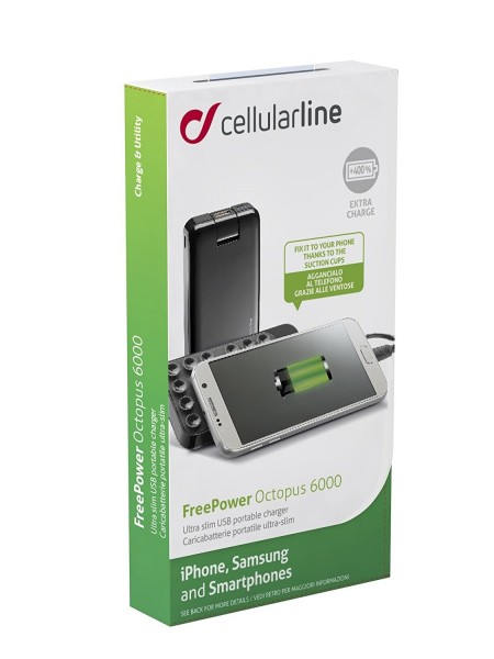 CellularLine FreePower Octopus 6000 6000 mAh Powerbank (FREEPOCTOP6000K) — ürün görseli 5