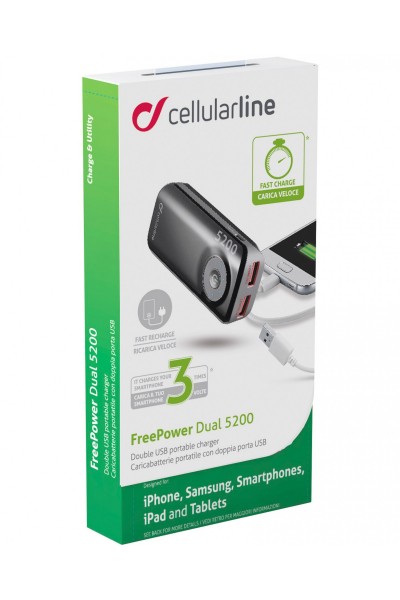 CellularLine FreePower Dual 5200 5200 mAh Powerbank (FREEPOWER5200) — ürün görseli 8