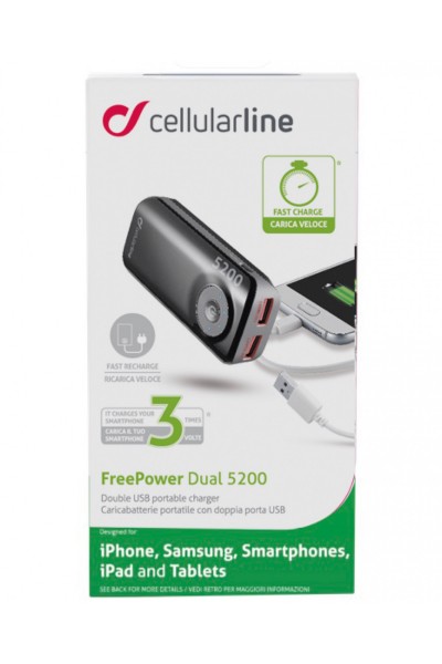 CellularLine FreePower Dual 5200 5200 mAh Powerbank (FREEPOWER5200) — ürün görseli 7