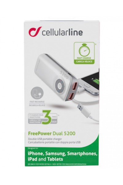 CellularLine FreePower Dual 5200 5200 mAh Powerbank (FREEPOWER5200) — ürün görseli 9