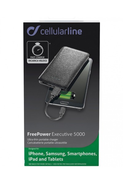 CellularLine FreePower Executive 5000 5000 mAh Powerbank (FREEPLEATH5000K) — ürün görseli 4