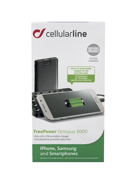 CellularLine FreePower Octopus 3000 3000 mAh Powerbank (FREEPOCTOP3000K) — ürün görseli 5