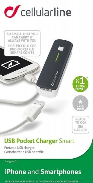 CellularLine Pocket Charger Smart 2200 2200 mAh Powerbank (POCKETCHGSMART) — ürün görseli 11