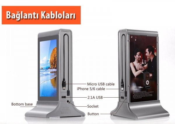 Codegen K1 Restaurant Menü 20800 mAh Powerbank — ürün görseli 6