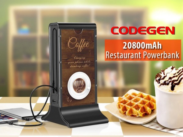 Codegen K1 Restaurant Menü 20800 mAh Powerbank — ürün görseli 4