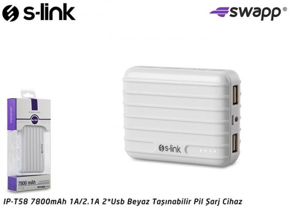 S-link Swapp IP-T58 7800 mAh Powerbank — ürün görseli 5