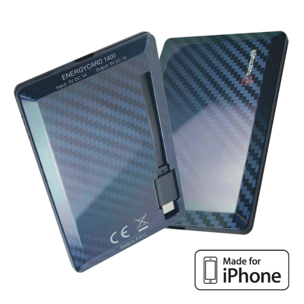 Tuncmatik EnergyCard 1400 Lightning 1400 mAh Powerbank (TSK5099) — ürün görseli 4