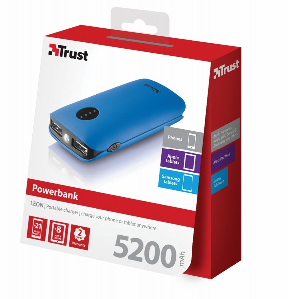 Trust Leon 5200 5200 mAh Powerbank (20381) — ürün görseli 9