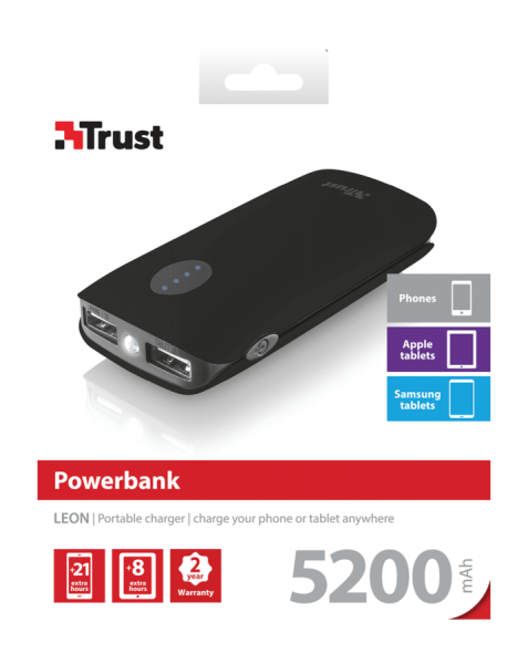 Trust Leon 5200 5200 mAh Powerbank (20381) — ürün görseli 17