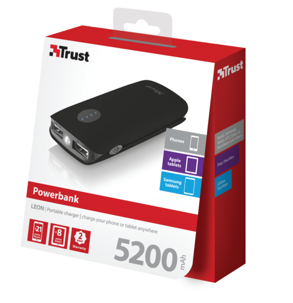 Trust Leon 5200 5200 mAh Powerbank (20381) — ürün görseli 16