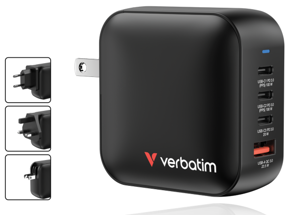 Verbatim Mini GaN 100W Şarj Aleti (32231)