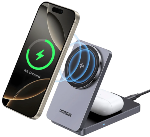 Ugreen MagFlow Qi2 Şarj Aleti (45023)
