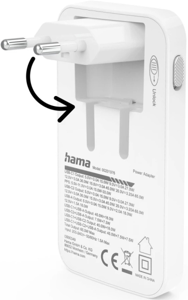 Hama Flat Mini Charger 65W Şarj Aleti (HM.201976) — ürün görseli 6