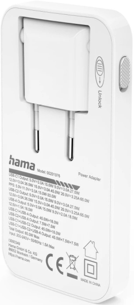 Hama Flat Mini Charger 65W Şarj Aleti (HM.201976) — ürün görseli 4