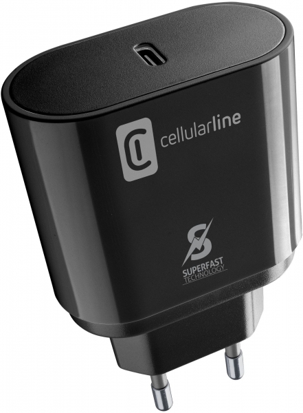 Cellularline Super Fast Charger 25W Şarj Aleti (Kablo) (ACHSMKITC2CPD25WK) — ürün görseli 6