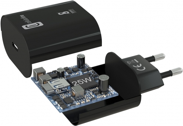 Cellularline Super Fast Charger 25W Şarj Aleti (Kablo) (ACHSMKITC2CPD25WK) — ürün görseli 5
