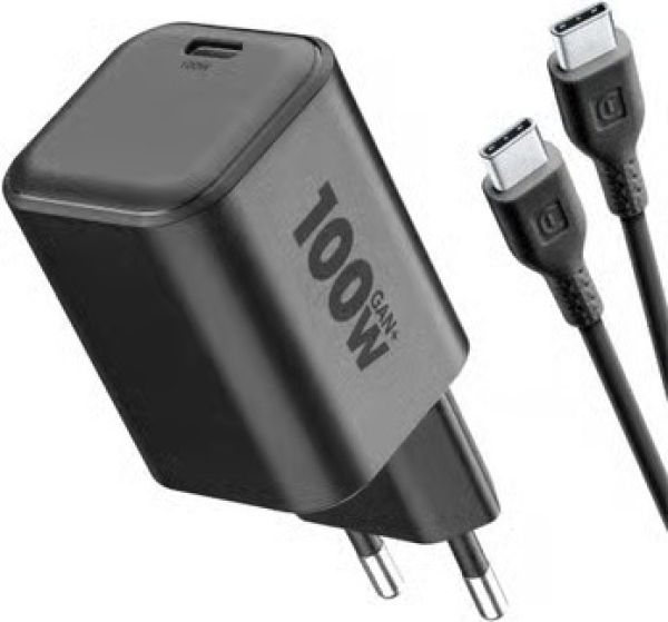 Cellularline ACH USB-C GaN+ 100W Şarj Aleti (ACHKITGAN100WLAPK) — ürün görseli 6