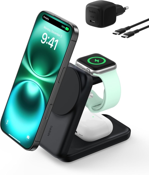 Belkin UltraCharge 3in1 Foldable Magnetic Şarj Aleti (WIZ036) — ürün görseli 7