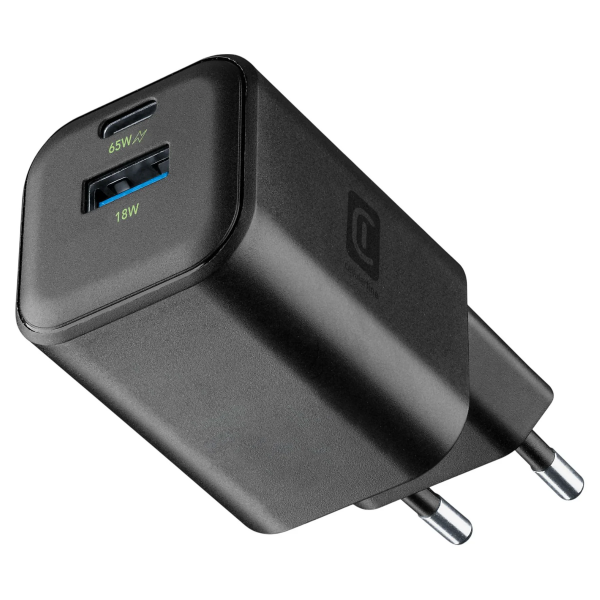 Cellularline Multipower 2 Gan 65W Şarj Aleti (ACHGANENTRY2PD65WK)