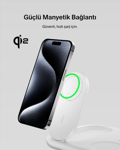 Belkin BoostCharge 3in1 Magnetic Foldable Şarj Aleti (WIZ029) — ürün görseli 7