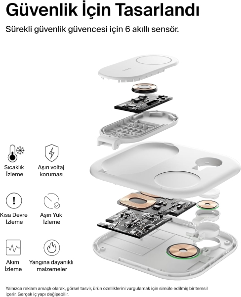 Belkin BoostCharge 3in1 Magnetic Foldable Şarj Aleti (WIZ029) — ürün görseli 9