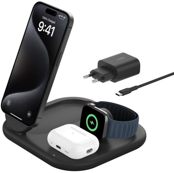 Belkin BoostCharge 3in1 Magnetic Foldable Şarj Aleti (WIZ029) — ürün görseli 11