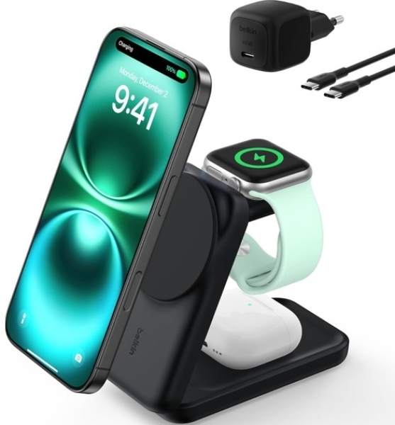Belkin UltraCharge 3in1 Foldable Magnetic Şarj Aleti (WIZ037) — ürün görseli 14