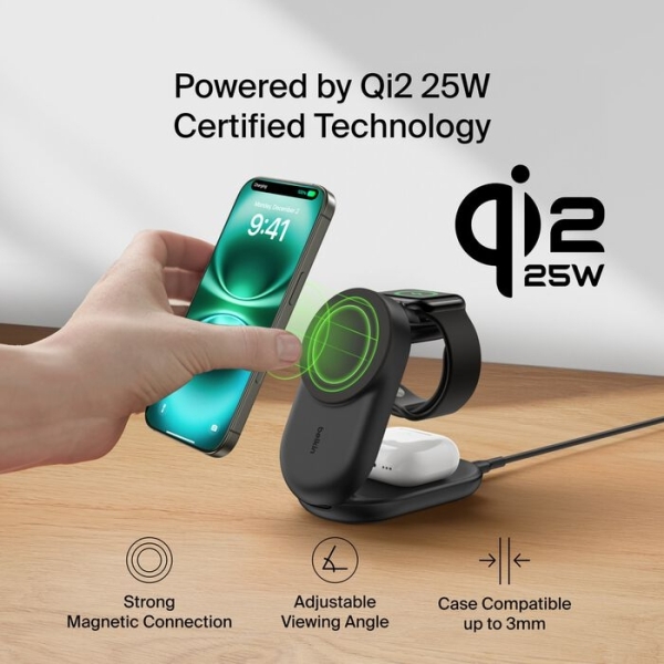 Belkin UltraCharge 3in1 Foldable Magnetic Şarj Aleti (WIZ037) — ürün görseli 8